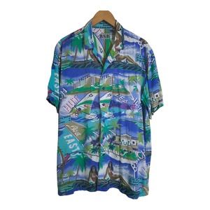 BSR Vintage Mens Tropical Hawaiian Short Sleeve Button Down Size XL